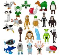 zhangfuyun Horlon Tralalero Tralala Giocattoli per Decorazione Ufficio, Figures von Shari de méme Brainrot italiano, Funny Tung Tung Sahur Brainrot, Shari in den Korben AI Brainrot Animale Figures