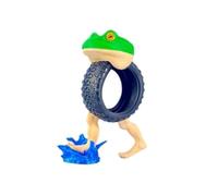 Zhangfuyun Tralalero Tralala Figurine, Ballerina Tasse de Cappuccino, Mème italian Brainrot,Tralalelo Tralala Giocattolo Animali italiani Brainrot stampati in 3D Figurine da collezione, per collezione