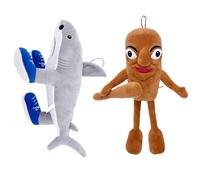 zhangfuyun Tralalero Tralala Squalo Giocattolo di Peluche Tun Tung Tung Sahur Bambola Giocattolo Animali Italiani Peluche Figura Gif per Fan Ragazzi Ragazze Collezionista