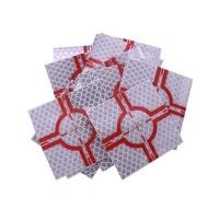 ZHANGGH Foglio riflettente da 20 pezzi, 60 x 60 mm (60 x 60), obiettivo a nastro riflettente per stazione totale autoadesiva