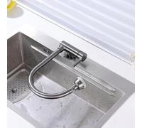 ZHANGGL 360° Swivel Brass Kitchen Faucet - Retractable Design with 3 Functions Hot/Cold Single Hole Mixer SpaceSaving Easy to Install Modern Style
