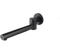 ZHANGGL Black Grey Kitchen Tap Bathroom Basin Faucet, Wall Mounted Mixer Spout, Swivel Bathtub Bibcock, Brass Water Outlet Accessories, Modern Bathroom Vanity Fixture (Color: NER