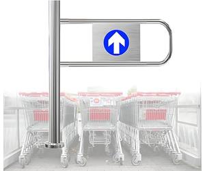 ZHANGGL Cancello a Battente d'ingresso, cancello di Sicurezza per Ingresso supermercato, cancello a Battente Universale in Metallo Industriale per Magazzino, cancello a Chiusura