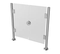 ZHANGGL Cancello di Sicurezza Automatico a Chiusura per Interni, in Metallo, a Battente, per uffici e biblioteche, barriera d'ingresso Universale, 31,5x35,4 Pollici, ringhiera re