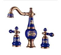 ZHANGGL Faucets,Rose Brass Ceramic And Brass Basin Faucet Hot And Cold Wash Kitchen Faucet Bathroom Shower Faucet Set Tap Toilet Bath Mixer/Basin Faucet Comfortable Anniversary
