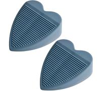 ZHANGGL Fermaporta in gomma a forma di cuore, design antiscivolo e silenzioso, decorazione per pavimento