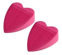 ZHANGGL Fermaporta in gomma a forma di cuore, design antiscivolo e silenzioso, decorazione per pavimento