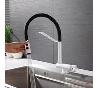 ZHANGGL Kitchen Sink Faucet Folding Inside Window Tube Brass 2 Modes Kitchen Mixer Faucet Folding-Brushed Gold Beauty Comes