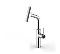 ZHANGGL Luxury White Kitchen Faucet Pull out Design Waterfall Outlet Single Handle Cold & Hot Dual Control Modern Sink Tap Cromo Finish Stylish Kitchen Upgrade