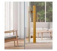 ZHANGGL Maniglia per Porta Scorrevole in Acciaio Inossidabile per cancello d'ingresso in Legno/Vetro, Maniglia per Porta Push-Pull con Tubo Quadrato H, Montaggio su Entrambi i la