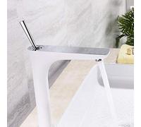 ZHANGGL Modern Bathroom Mixer Tap Chrome Brass Bathtub & Sink Faucet Deck Mount Water Mixer Hot & Cold Basin Taps Stylish Wash Basin Faucet for Home Use