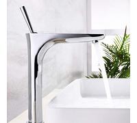 ZHANGGL Modern Chrome Bathroom Mixer Tap Brass Bathtub Faucet & Wash Basin Taps Hot & Cold Water Sink Mixer Deck Mount Basin Faucet for Stylish Bathrooms