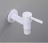 ZHANGGL Outdoor Faucet Garden Mixer Brass Black∕White Retro Style Single Cold Bibcock Faucet for Washing Machine Wall Bathroom Mop Tap And Toilet