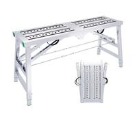 ZHANGGL Ponteggio Pieghevole Portatile con Altezza Regolabile a 5 Marce, banco da Lavoro per ingegneria Domestica, Scale a pioli, Piattaforma di Lavoro Multiuso, ponteggio per Mi