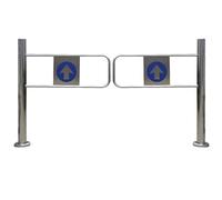 ZHANGGL Porta a Battente Automatica di Sicurezza in Acciaio Inox per supermercati e Aree Gioco, cancello d'ingresso con Chiusura sicura, Ideale per Centri Commerciali, 80×97 cm,