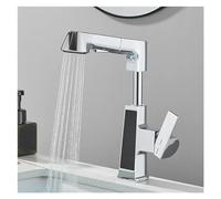 ZHANGGL White Smart Bathroom Basin Faucet with Display Pull out Sink Faucet Hot And Cold Water Mixer Deck Installation Electronic Tap,Easy Install),additionalWeblabs:(Pax_CH