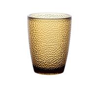 zhanggqOU Tazza da tè in vetro Acrylic Raindrop Textured Drinking Cup, Stackable Heat-resistant Water for Juice Beverages Beer Tazze Cappuccino(Bruin,Grande)