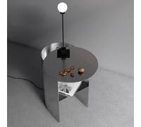 ZhangHY Comodino in metallo di lusso in acciaio inox moderno semplice divano piccolo tavolino soggiorno camera da letto comodino angolo portaoggetti diversi rack