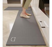 ZhangHY Set di 2 tappetini da cucina antiscivolo assorbenti per bagno bagno antiscivolo decorazione ingresso tappetini lavabili morbidi per soggiorno lunghi