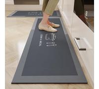 ZhangHY Set di 2 tappetini da cucina antiscivolo assorbenti per bagno bagno antiscivolo decorazione ingresso tappetini lavabili morbidi per soggiorno lunghi