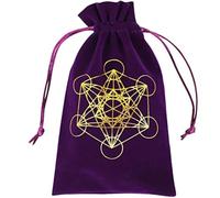 ZhangJJJJJJJ 2 sacchetti viola per dadi in velluto, per tarocchi, rune, dadi di cristallo