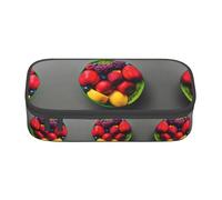 ZhanGM Absctract - Astuccio multiuso con motivo geometrico, organizer per penne, materiale scolastico, cancelleria, trucco e uso ufficio, Arcobaleno di frutta fresca e succosa, Taglia unica, Zaino per