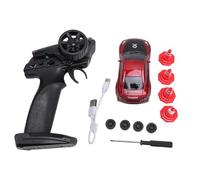 Zhangpu Auto da Drift Telecomandata in Scala 1:43 con Luci Rosse Simulata GTR 4WD Auto Sportiva da Corsa Ad Alta velocità RC Giocattolo per Bambini Adulti Adolescenti