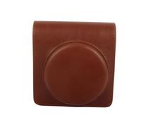 Zhangpu Borsa Protettiva per Fotocamera in Pelle PU Custodia Morbida con Tracolla per SQ6, Coperchio Rimovibile, Adatta a Viaggiatori e Fotografi, Nera (#2)