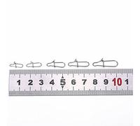 Zhangpu Connettore a Scatto per Pesca Alla Carpa Collegamento da Pesca Durevole per Impianti di Alla Spigola 200 Pz/scatola in Acciaio Inossidabile per gli Amanti della Carpa