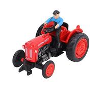 Zhangpu Giocattolo per Trattore Agricolo Giocattolo per Piccola Auto Agricola con Figura di Persone, Modello di Mini Auto Veicoli da Gioco per per Bambini (Rossa)