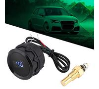 Zhangpu Kit Indicatore Digitale della Temperatura Dell'acqua Display LED Blu Universale da 2 Pollici per Camion Auto