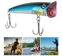 Zhangpu Pesca con Esche Rigide, Durevoli, Come Esche per Pesci Popper, per Attirare Facilmente Pesci Grossi per i Pescatori, Plastica ABS da 7 Cm, 5 Opzioni di Colore (5#)