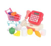 Zhangpu Registratore di Cassa per Bambini, Calcolatrice Multifunzione Educativa, Set da Gioco per Bambini Piccoli, Materiale Plastico Sicuro