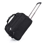 ZHANGQIANG Borsa da viaggio con ruote approvata per dimensioni cabina Bagaglio a mano Carrello con ruote Borsa da trasporto con ruote Telaio telescopico notturno leggero (Colore : Nero, Dimensioni :