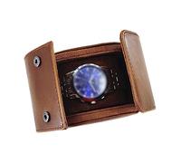 zhangrui1888 Porta orologi Scatola portaoggetti for orologio singolo di alta qualità, lusso for la casa (esclusi gli orologi) Scatola porta orologi da uomo(Bruin)