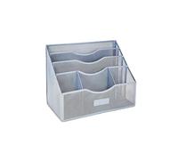 zhangrui1888 Portadocumenti Organizzatore verticale for cartelle portadocumenti, raccoglitore for documenti cartacei e riviste Portariviste(Silver)