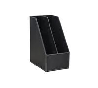 zhangrui1888 Portadocumenti Portariviste in pelle, stile verticale, organizer da scrivania for ufficio, vassoio portadocumenti Portariviste(Nero)