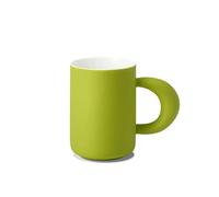 zhangrui1888 Tazza da caffè Set di 1 tazza da caffè in gelatina, tazza in ceramica da 14,2 once con grande capacità for le migliori amiche e sorelle degli innamorati Tazze(Green)