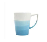 zhangrui1888 Tazza da caffè Tazza da caffè in ceramica tinta a immersione, set di 1 tazze con due sfumature di colore, capacità 12,17 once, for uso domestico o in ufficio Tazze(Blue)