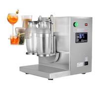 ZHANGshouf Macchina Automatica per Cocktail al tè al Latte - Shaker Elettrico a Doppia Struttura in Acciaio Inossidabile per tè al Latte, Cocktail, succhi, caffè e Vino