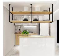 ZHANGshouf Mensole da soffitto per cucina e bar, espositore creativo per proiettori e piante, mensola per spezie e dispensa, 80 x 30 x 80 cm, ideale per ristoranti e decorazioni per la casa