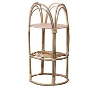 ZHANGshouf Portavasi in Rattan Fatto a Mano - Portavaso Intrecciato e portavaso da Terra, Elegante espositore in Legno per Giardino, Balcone e corridoio.