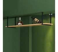 ZHANGshouf Scaffale da appendere al soffitto - Mensola decorativa in ferro per piante e vasi - Salvaspazio, scaffale portaoggetti da cucina, supporto per fiori, design a cubi galleggianti, 80 x 30 x