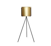 ZHANGshouf Supporto per Piante in Ferro battuto Alto per Interni/Esterni, portavasi in Metallo 23×20×70 cm, portavaso Dorato per Soggiorno e Balcone.