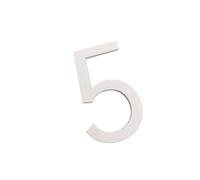 ZHANGSHUMIN Numero Civico Esterno Adesivi con Numeri 3D Autoadesivi, Targhe for di Porte Stanze Casa, for, Appartamento(White 5,7x4.6cm)