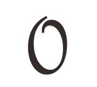 ZHANGSHUMIN Numero Civico Esterno Numeri di Appartamenti creativi for la casa Segni numerici autoadesivi alla Moda sulla Porta Home Hotel Office Building Targhe Piatte(A0)