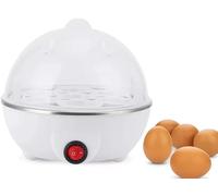 Zhangsiyu Bollitore elettrico per uova con vassoio in camicia, capacità fino a 7 uova, per uova morbide, dure e in camicia (bianco)