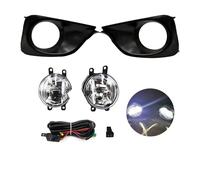 ZHANGWENLING Fari fendinebbia Per Toyota Per Vios Per Yaris Per Sedan 2013-2017 Con Cavi Kit Cablaggio Interruttore Angel Eyes LED Fendinebbia(High LED Fog Set)