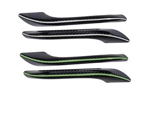 ZHANGWENLING Maniglia apriporta anteriore Maniglie Per Porte Per Tesla Per Modello Y Per Juniper 2025 ABS Antigelo Maniglia Adesivi Copertura Patch(Noctilucent 4PCS)