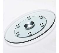 ZHANGXAO Piatto Girevole Rotondo Lazy Susan da 80 cm, Tavolo da Pranzo, Piatto da Portata, Vassoio Girevole in Vetro temperato Trasparente per Cena in Famiglia, Festa di Compleanno